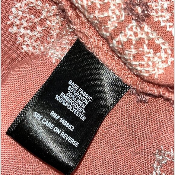 torrid  Bohemian Embroidered  Floral Short Sleeve  Blouse Women’s Size 3x - Picture 9 of 10